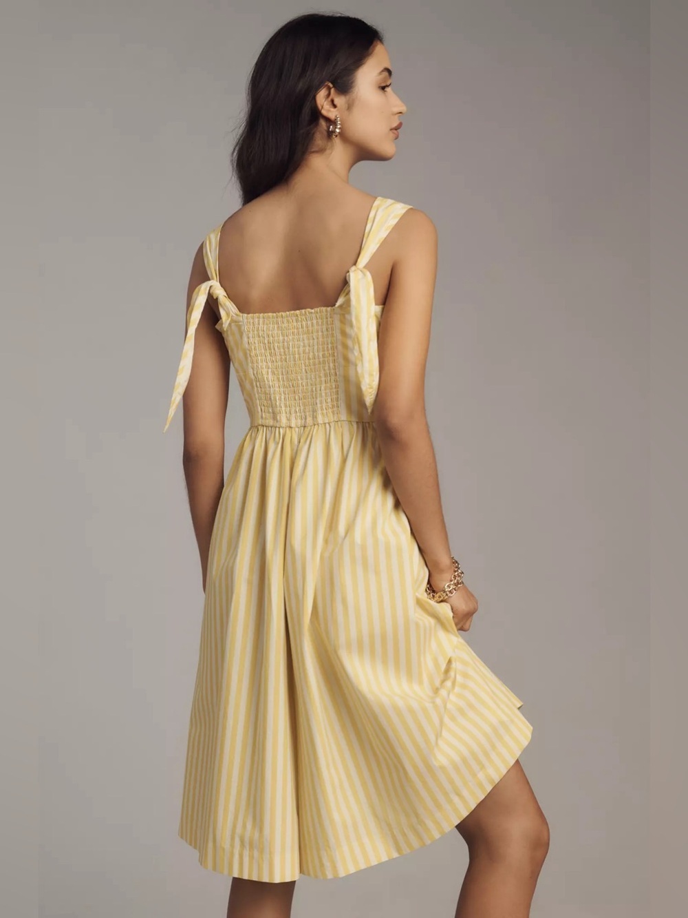 Maeve Sleeveless Cotton Square-Neck Romper NWT Size 8 - Picture 2 of 7